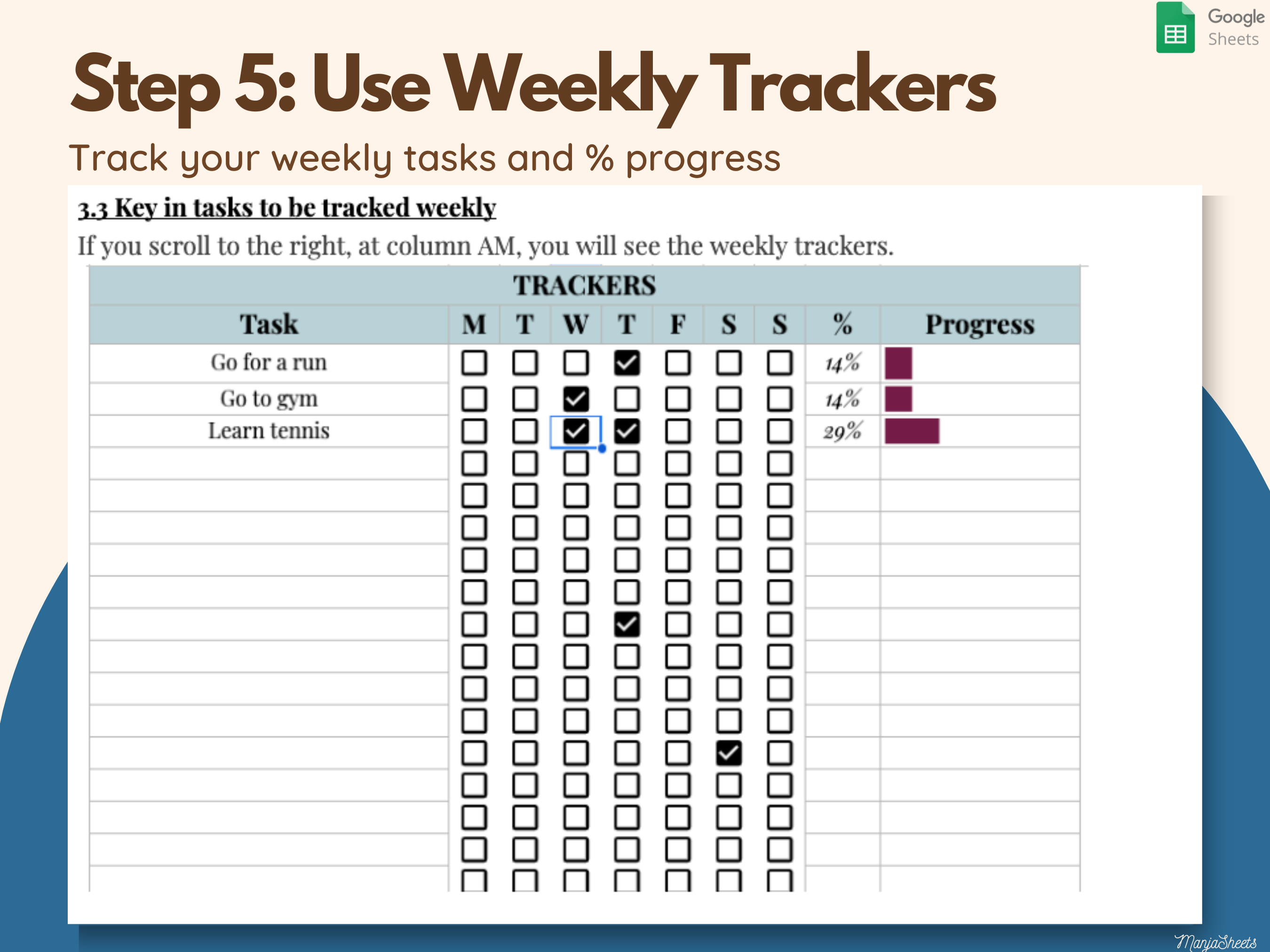 2025 Weekly Planner Google Sheets media 8