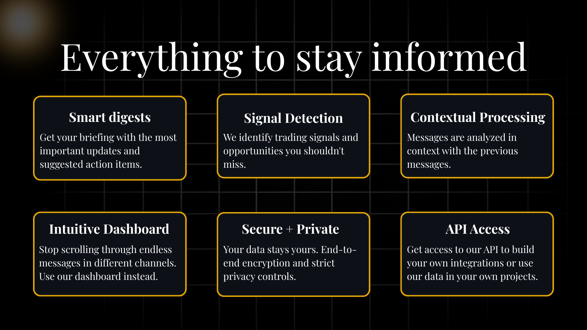Beegent: Extract Trading Alpha - Screenshot 3 showing product features and functionality
