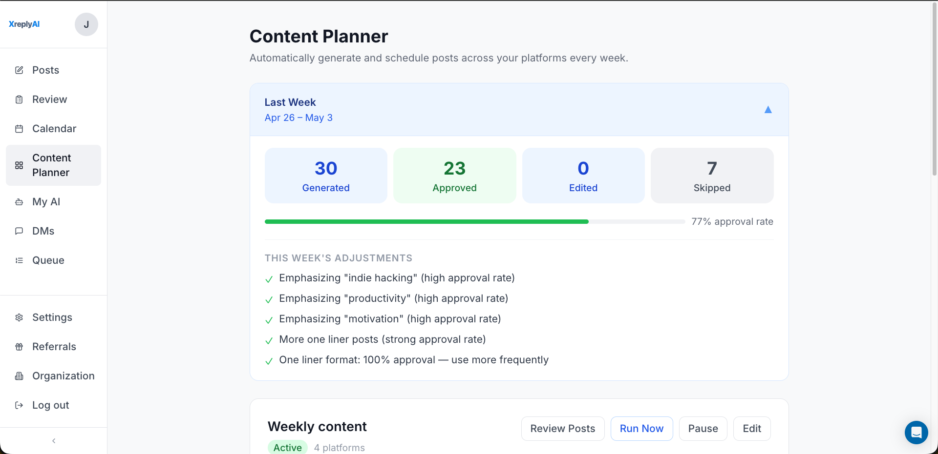 AI social media manager trained on you gallery image