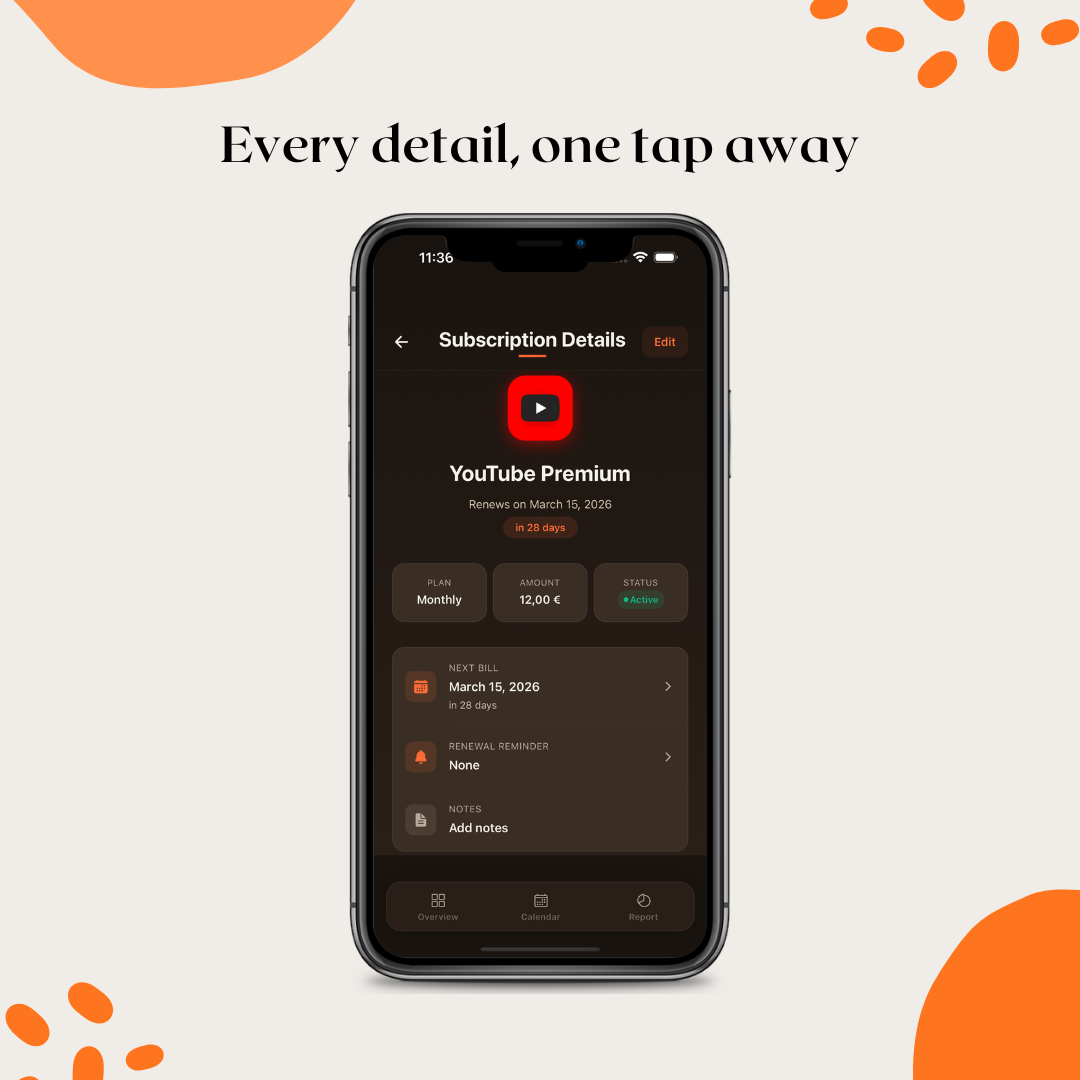 Smoosh: Subscription Tracker gallery image