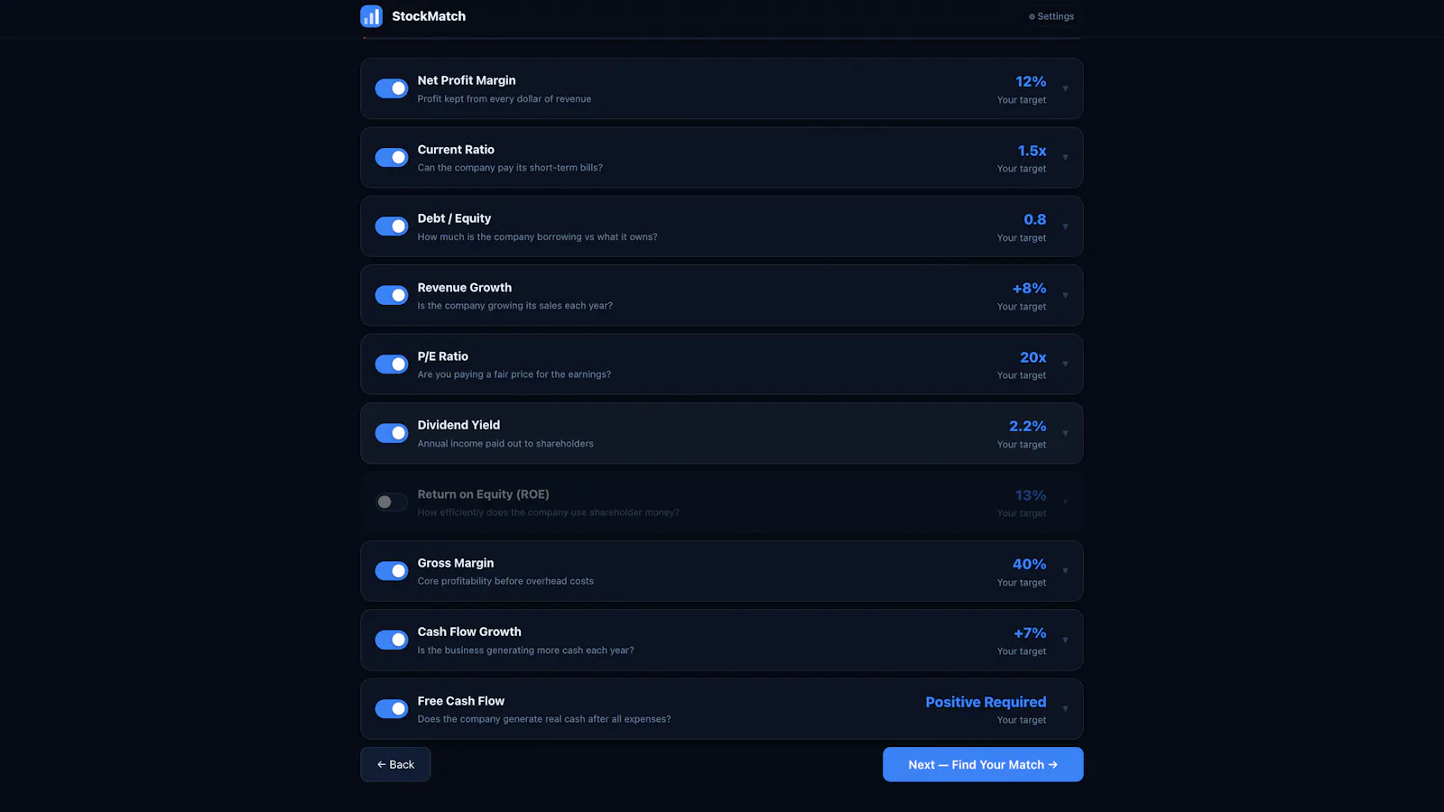 StockMatch screenshot 3