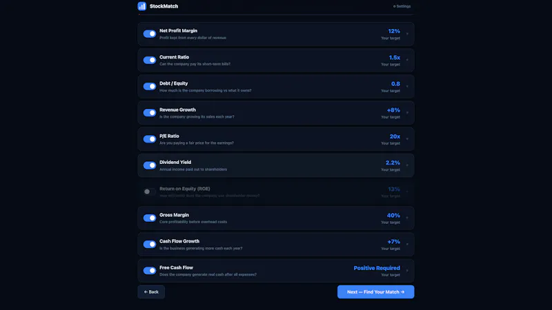 StockMatch screenshot 3