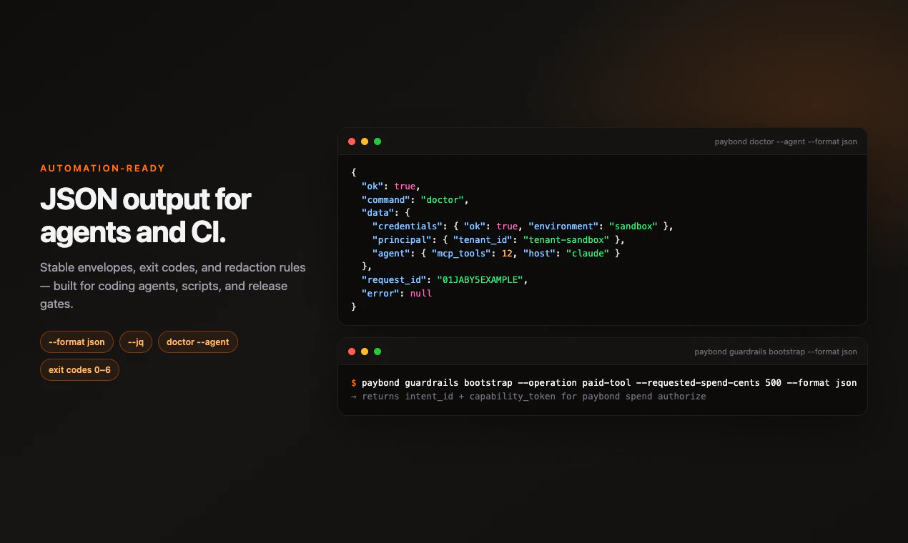 Paybond CLI screenshot 2