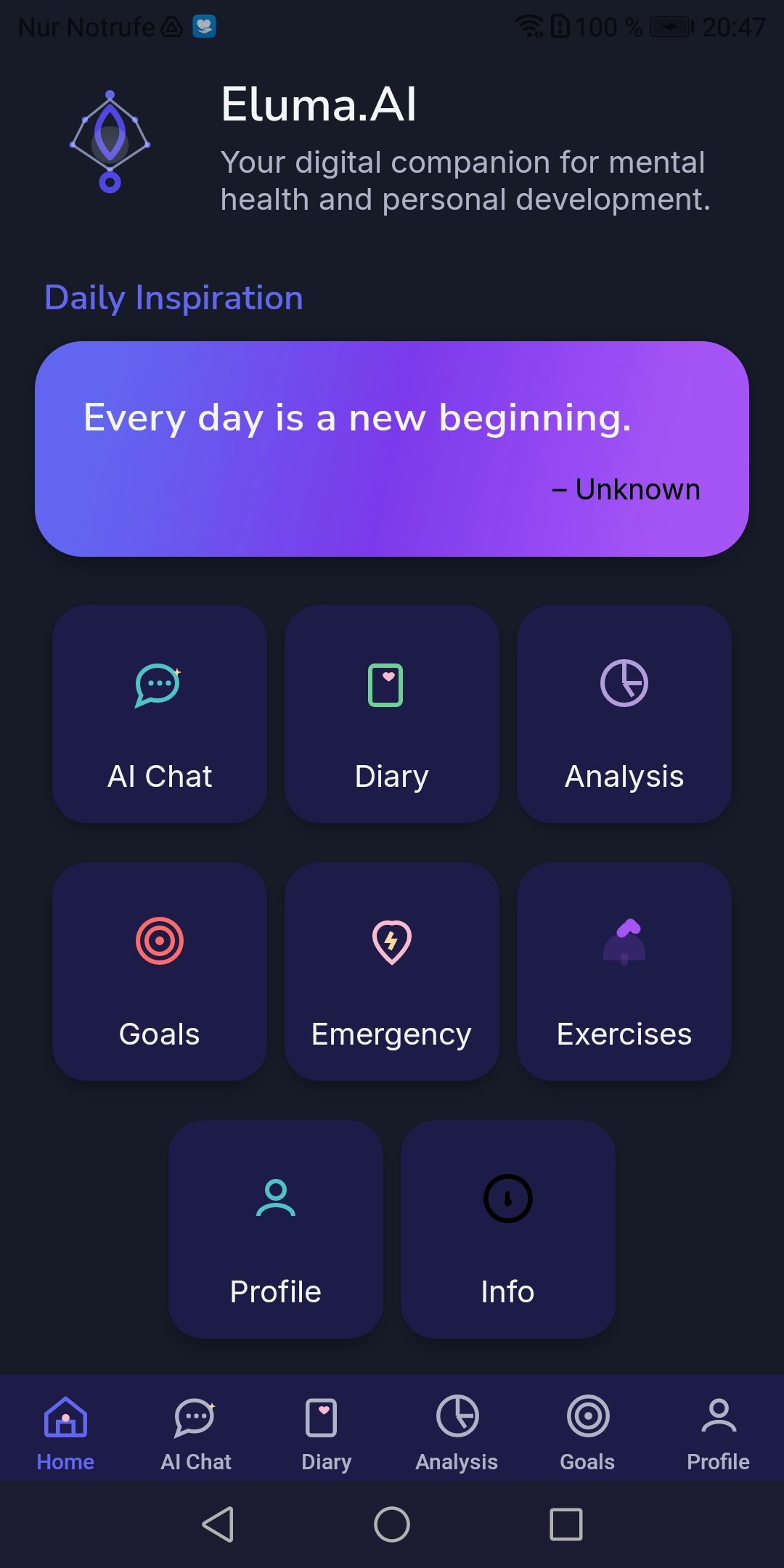 Eluma.AI – Clarity in Chaos - Main screenshot showing features and interface