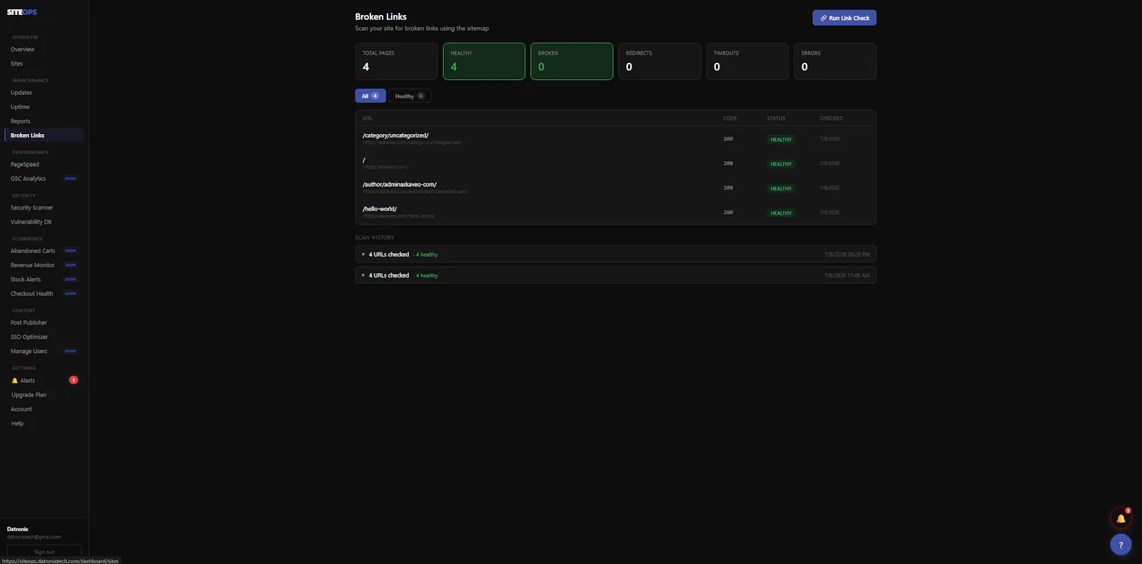 SiteOps screenshot 10