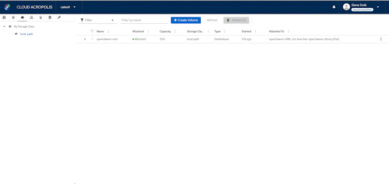 Cloud Acropolis Kubernetes screenshot 2