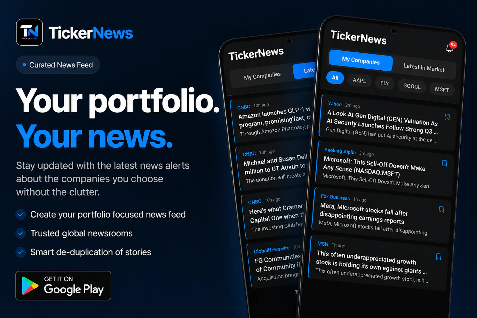 Tickernews screenshot 1