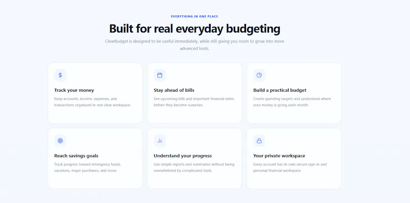 clearbudget screenshot 2