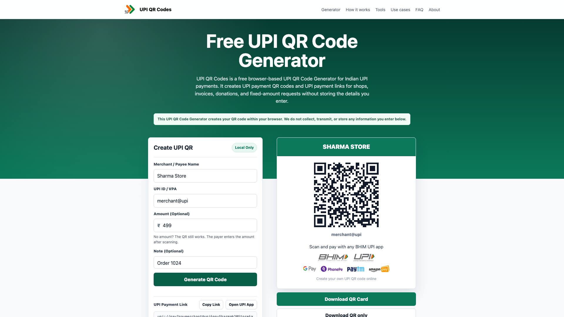 UPI QR Codes gallery image