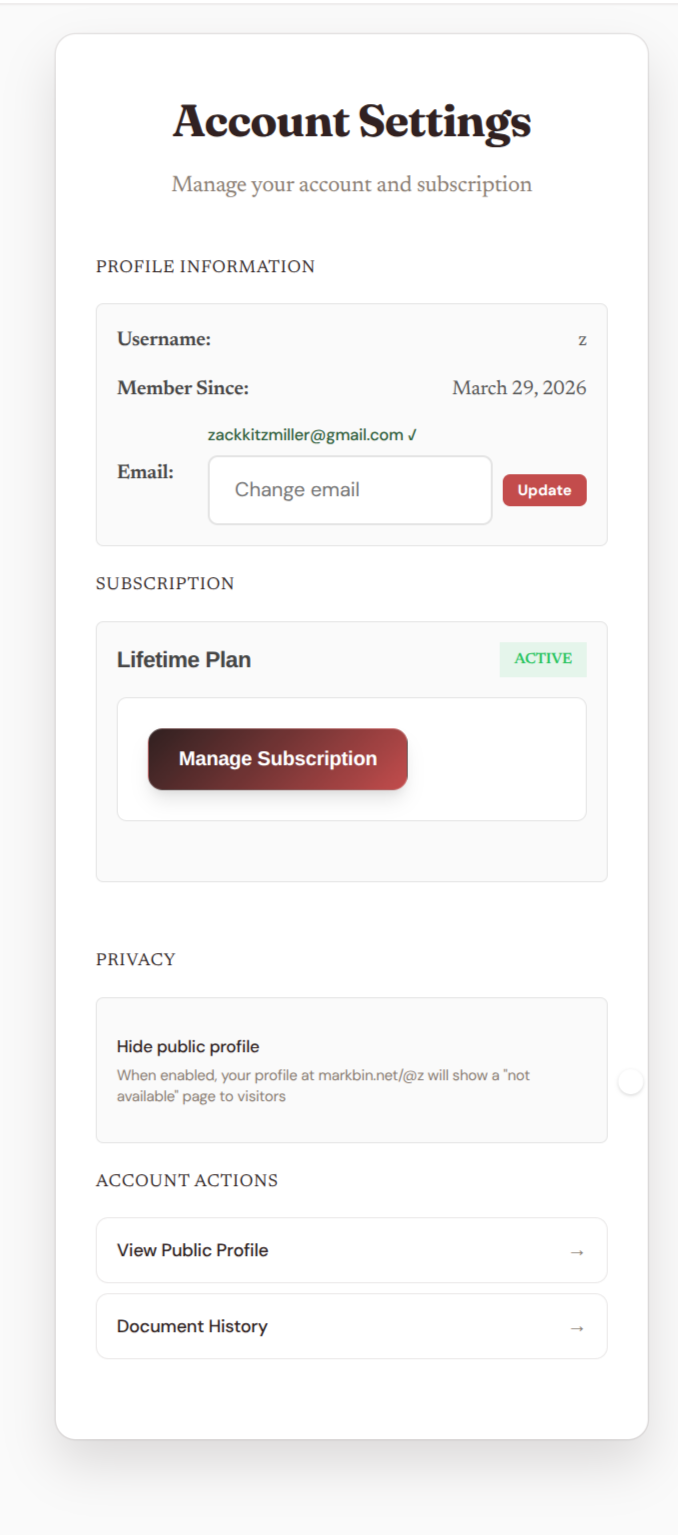 Markbin gallery image