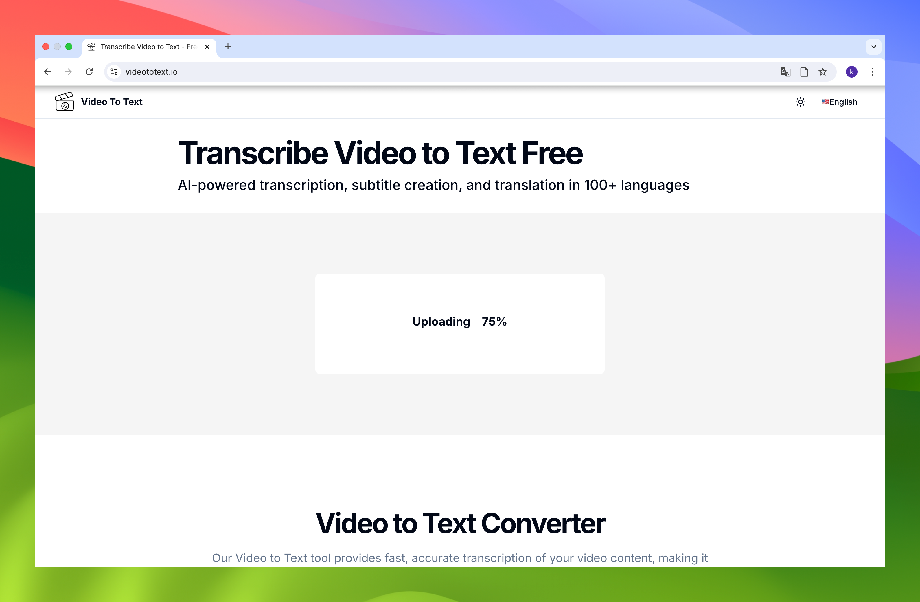 Transkrip video ke teks media 2