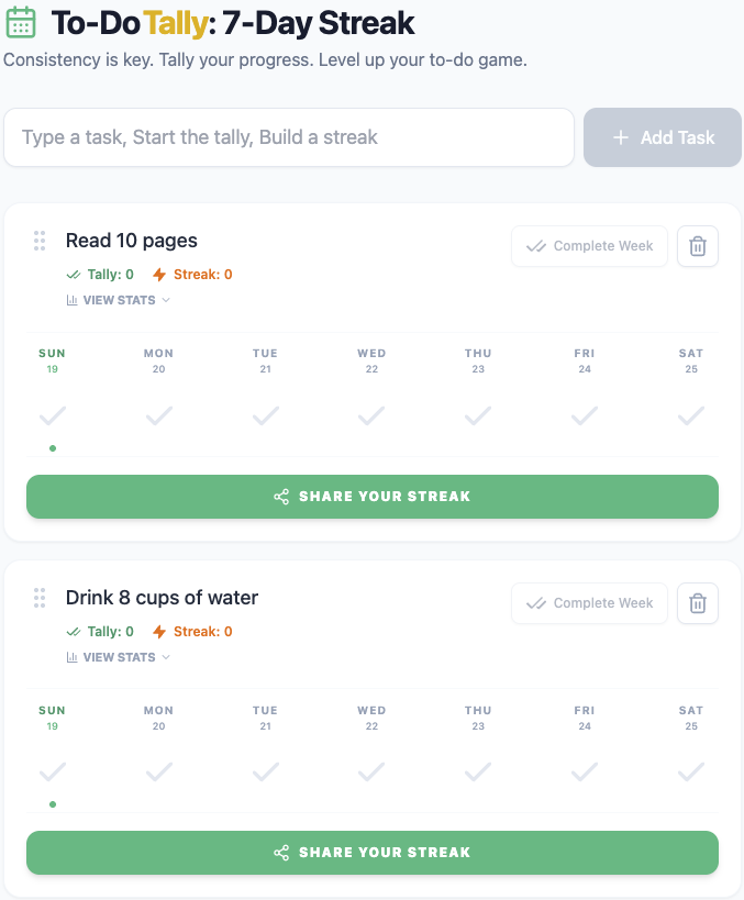 ToDo Tally - Habit app plays like a game gallery image