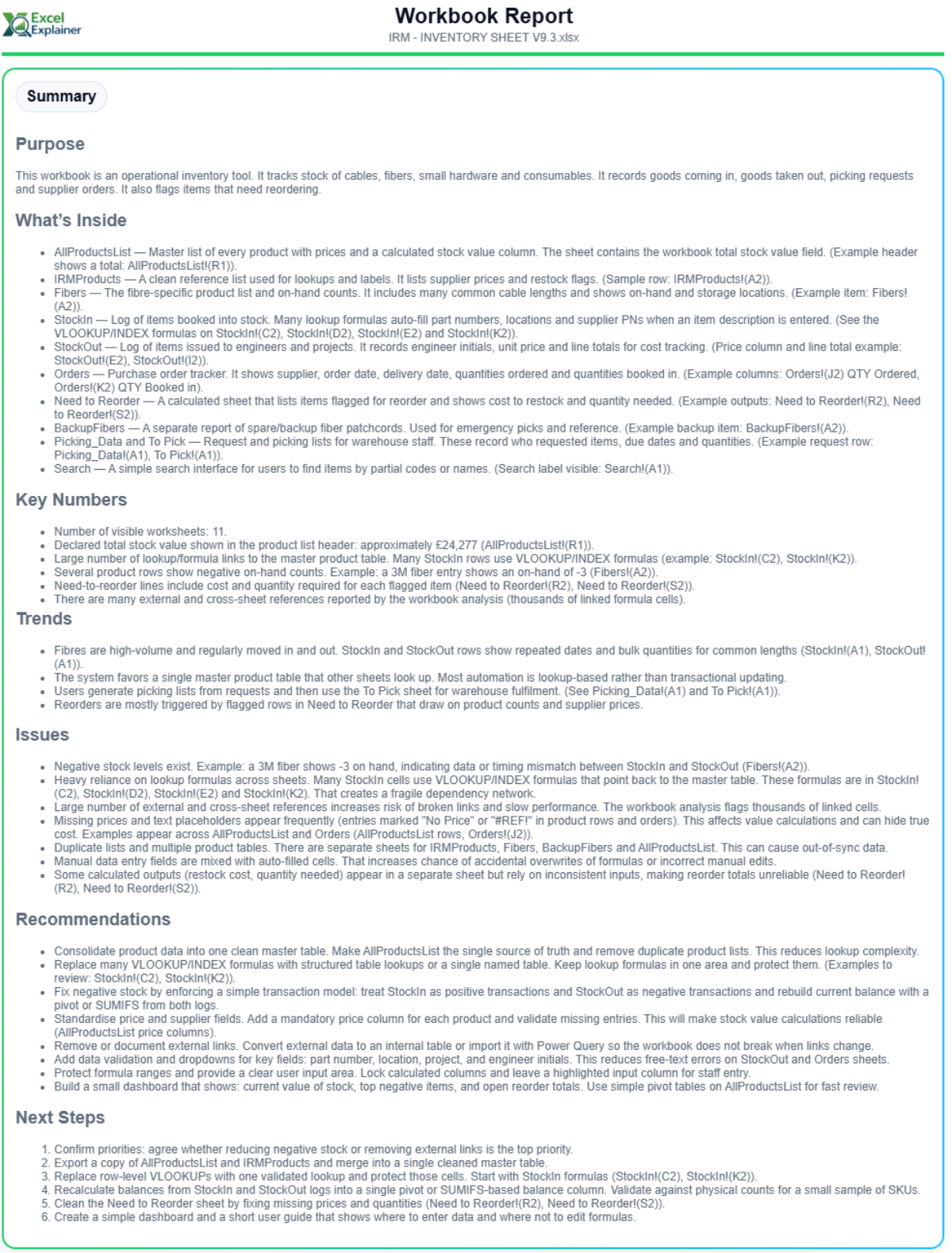 Excel Explainer gallery image