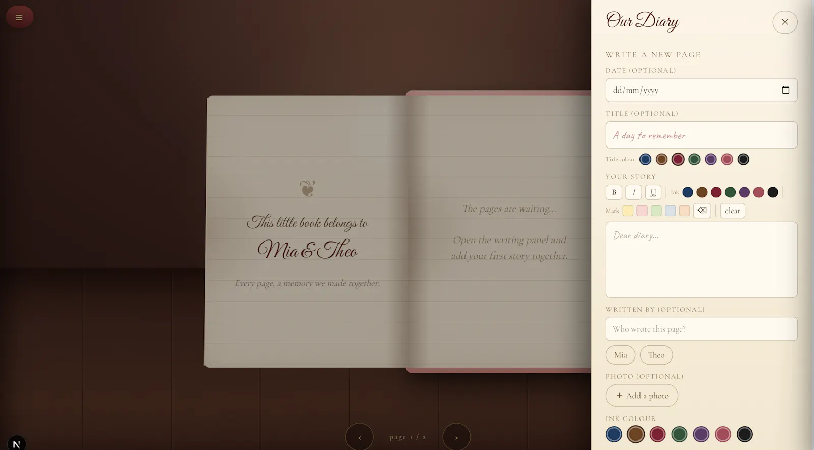 Pages of Love screenshot 5
