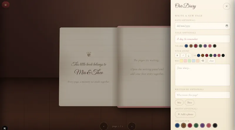 Pages of Love screenshot 5
