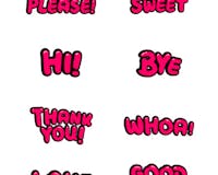 Handy Word Reaction Stickers for iMessage media 1