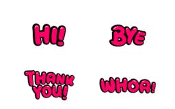Handy Word Reaction Stickers for iMessage media 1