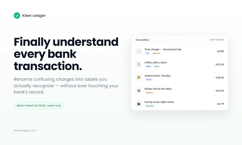Kleer Ledger  screenshot 1