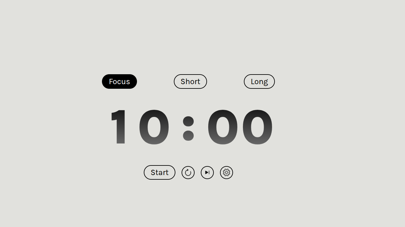 Pomodoro ZenTimes - Main screenshot showing features and interface