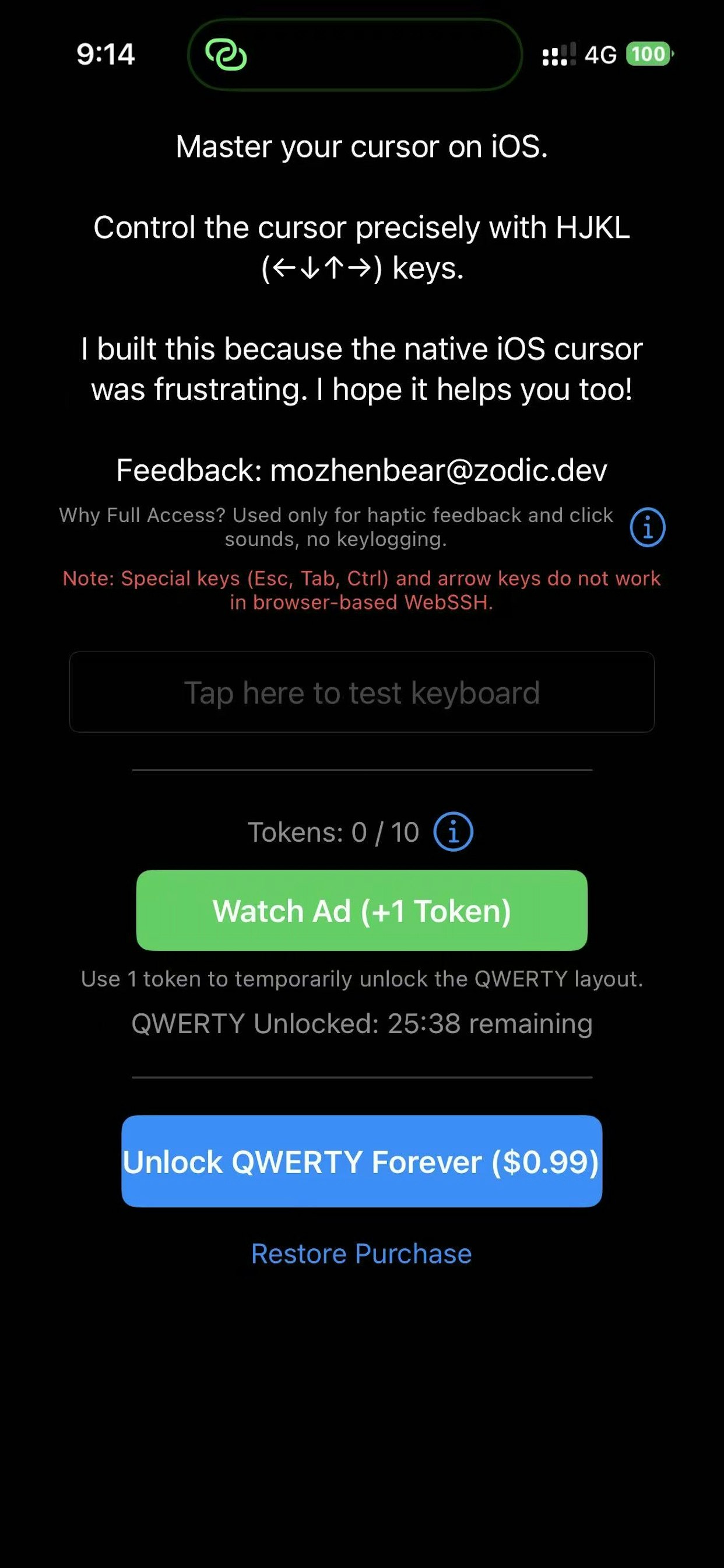 VimKey-arrow - Screenshot 3 showing product features and functionality