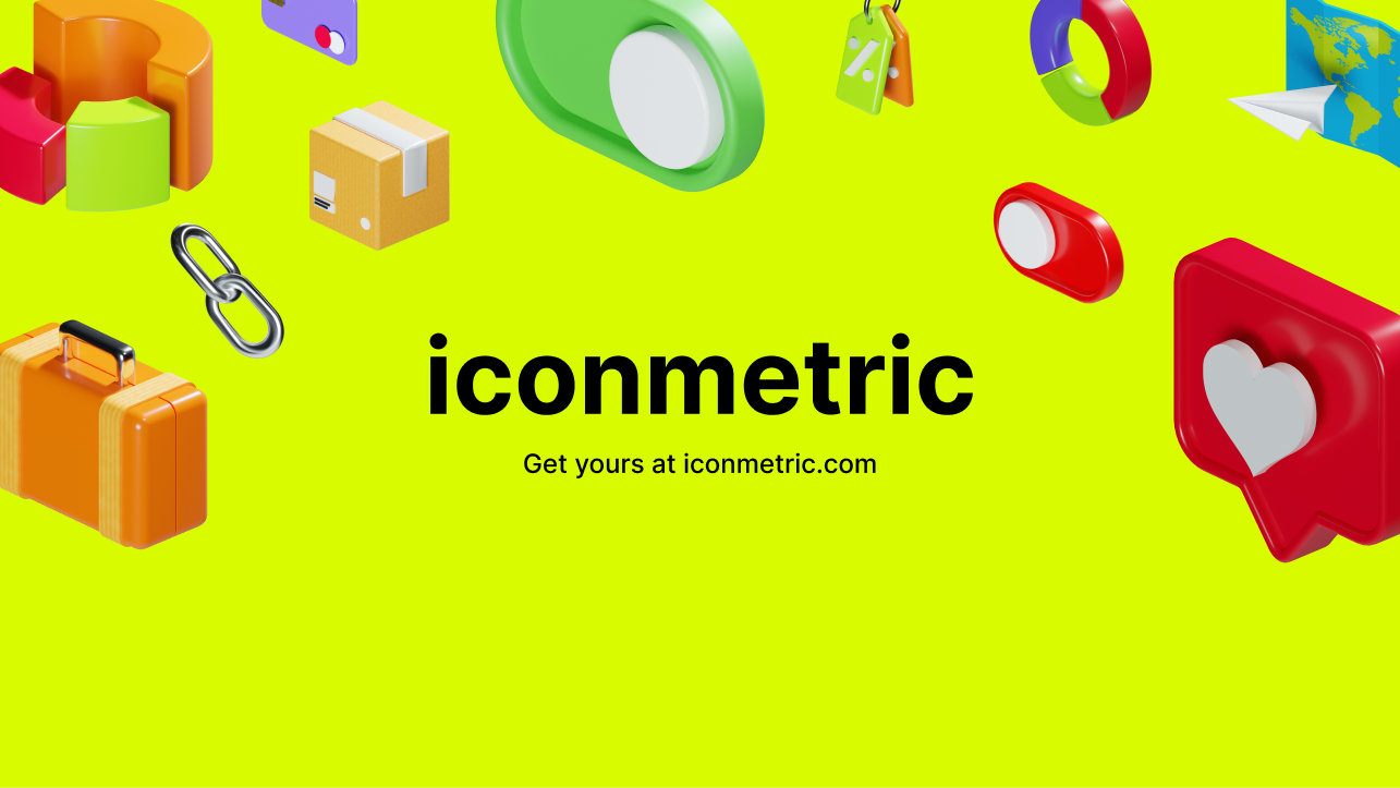 Media Iconmetric - Perpustakaan Ikon Isometrik 3D yang semakin meningkat untuk projek anda 5