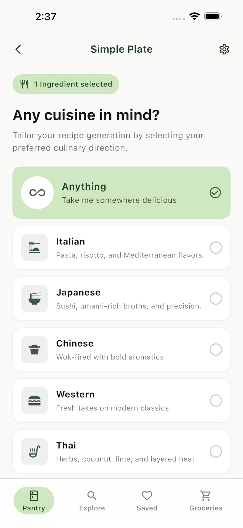 Simple Plate — Cook What You Have screenshot 3