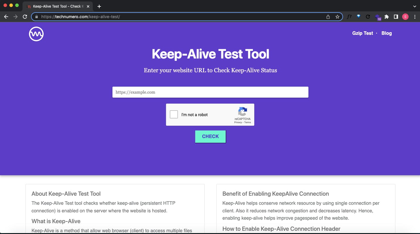 Keep-Alive Test Tool media 1