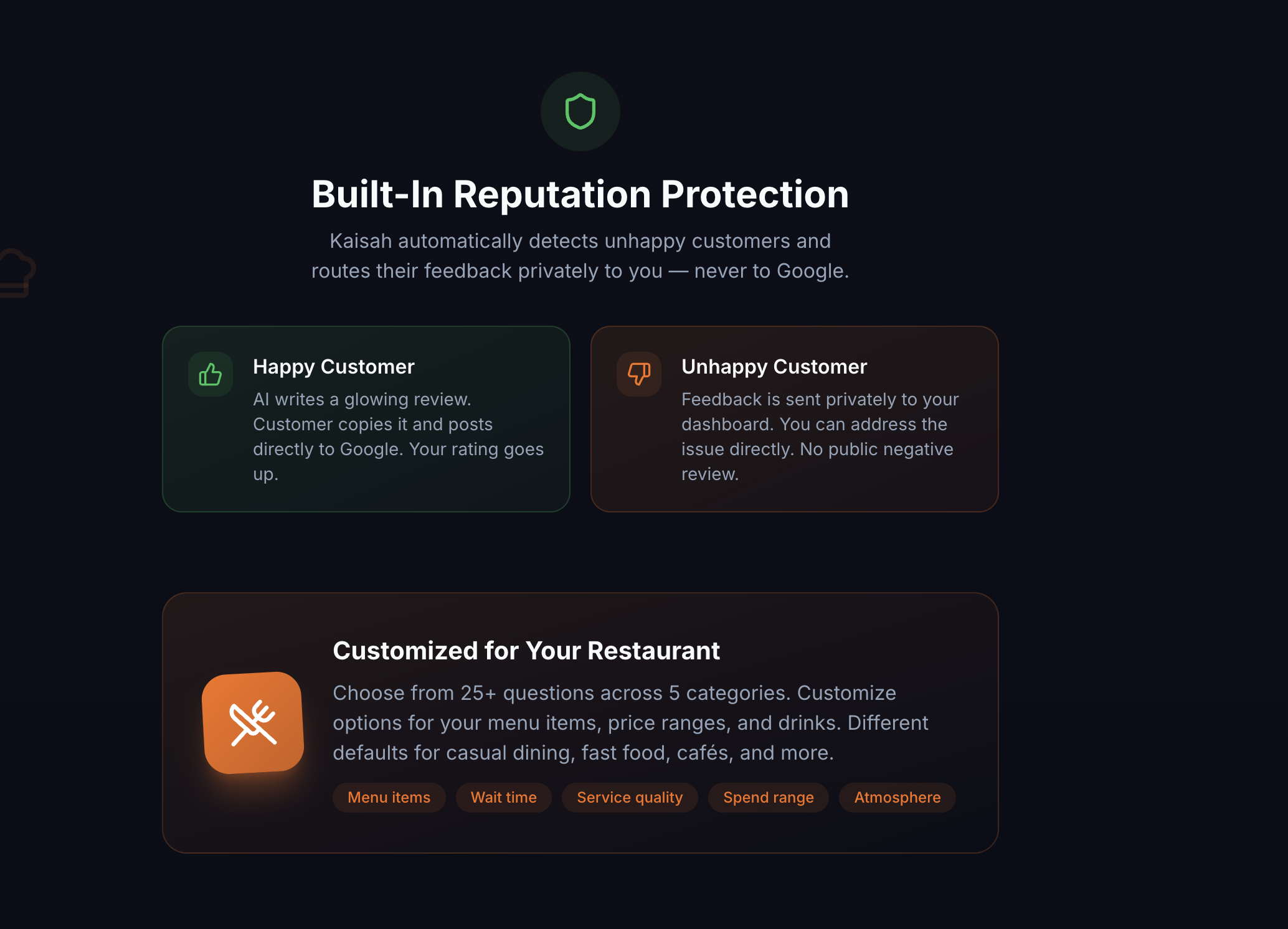 Kaisah - Screenshot 2 showing product features and functionality