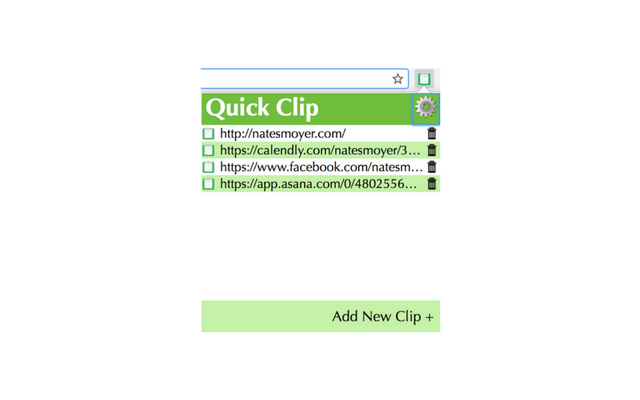 Quick Clip - a copy and paste clipboard Chrome Extension gallery image