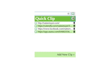 Quick Clip - a copy and paste clipboard Chrome Extension gallery image