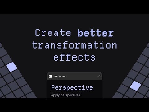 startuptile Perspective-Transforms Figma designs with perspectives and 3D shadows