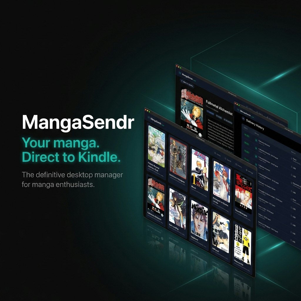 MangaSendr - Main product screenshot demonstrating key features and user interface