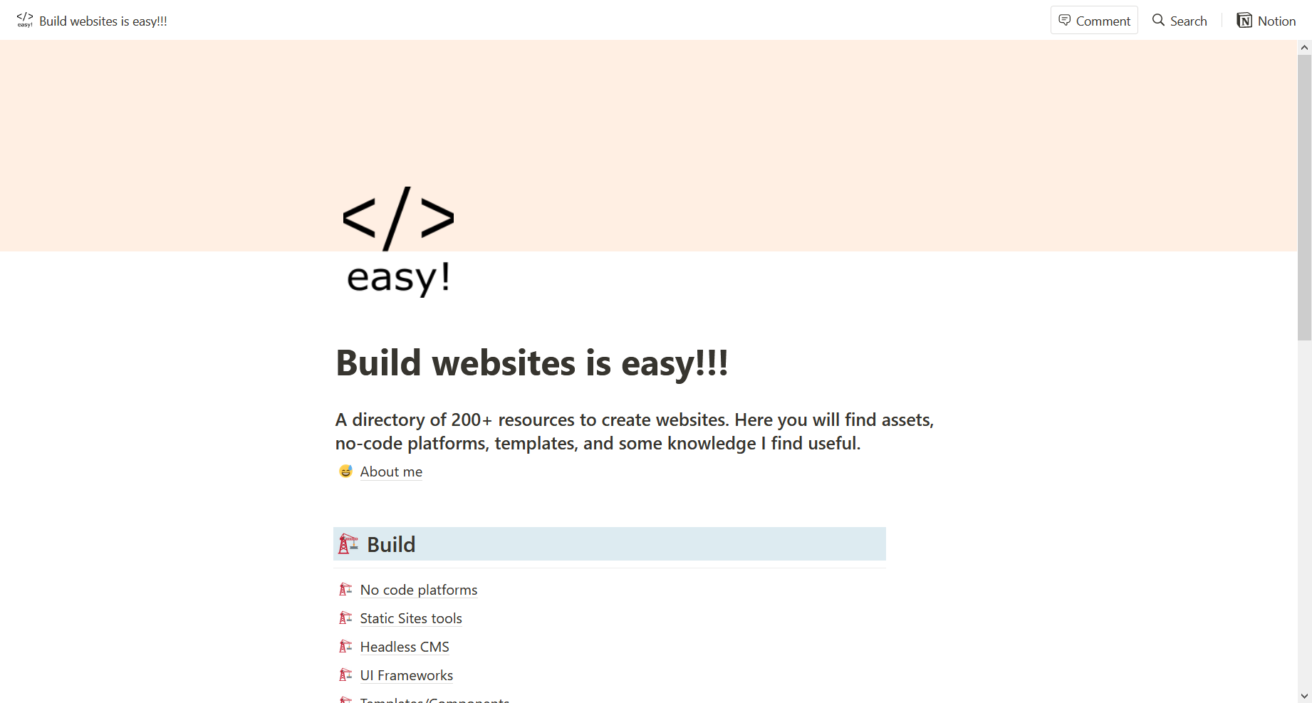 Build websites is easy!!