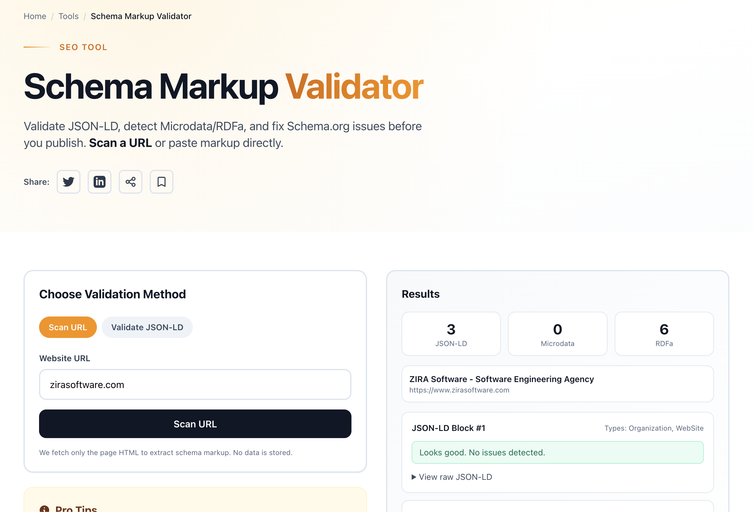Schema Markup Validator