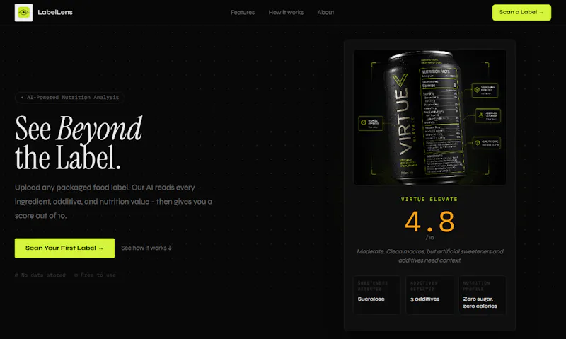 LabelLens screenshot 1