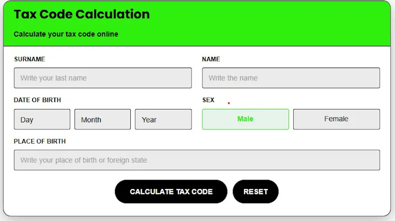 Calcolo Codice Fiscale screenshot 2