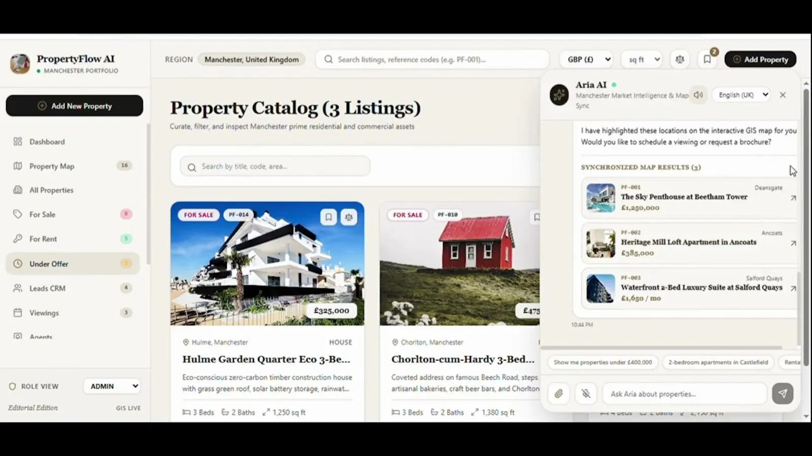 PropertyFlow AI screenshot 1 (video preview)