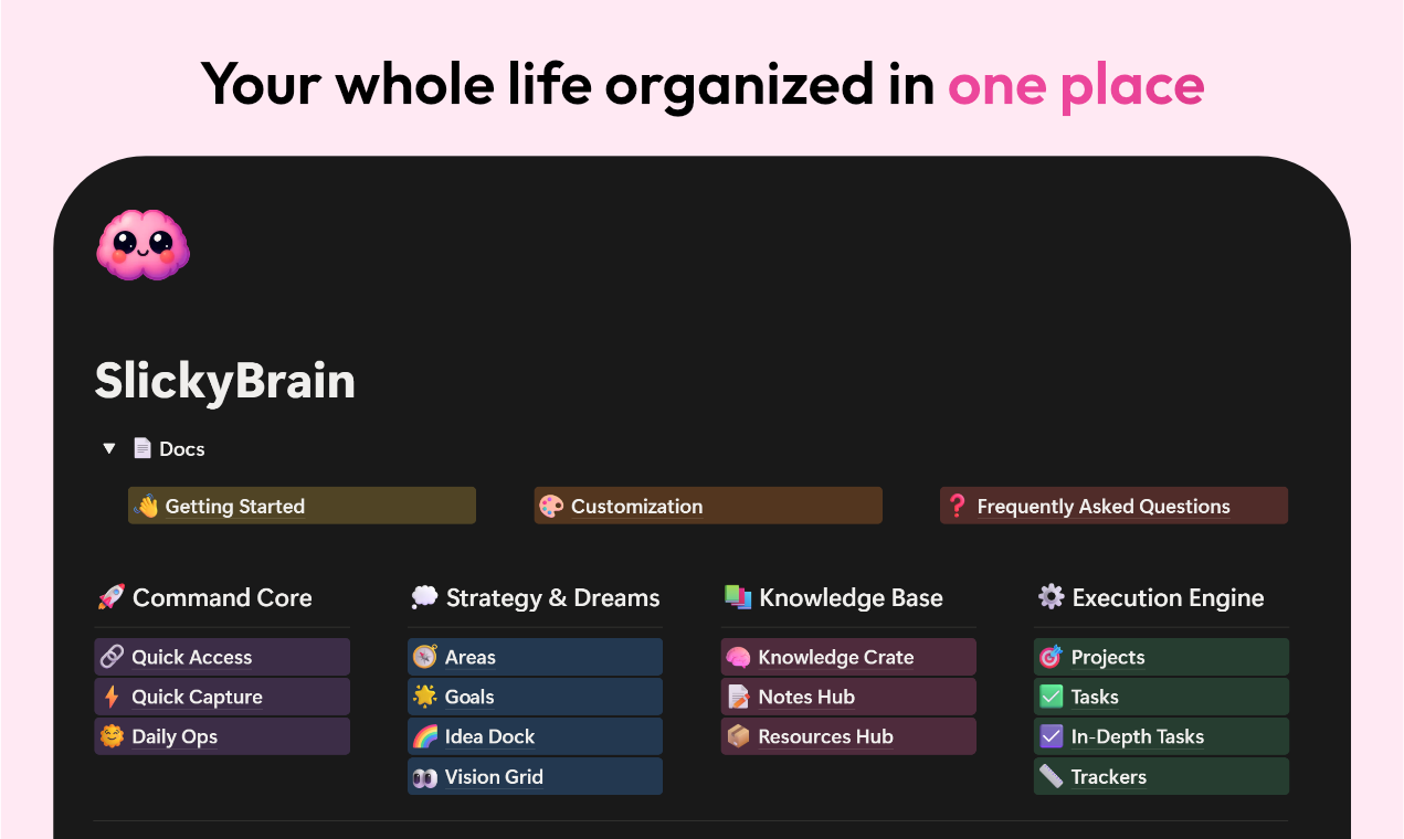 SlickyBrain - Main product screenshot demonstrating key features and user interface