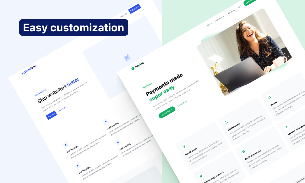 Média Systemflow pour Figma - Concevoir de belles pages de destination à Figma, ultra rapide 6