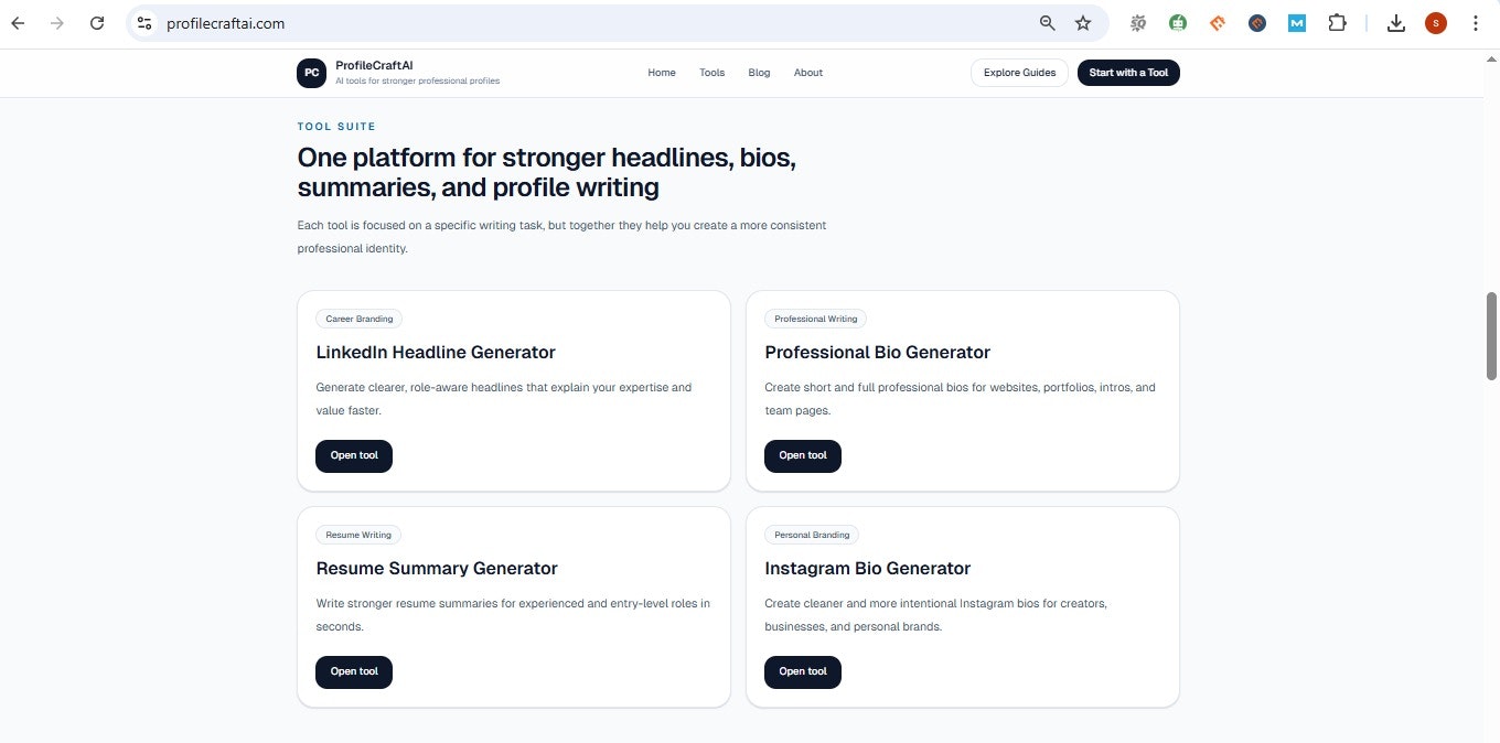 ProfileCraftAI gallery image