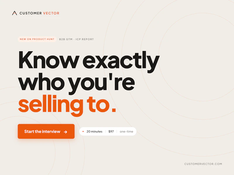 CustomerVector screenshot 2