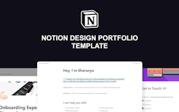 Notion Design Portfolio Template media 1