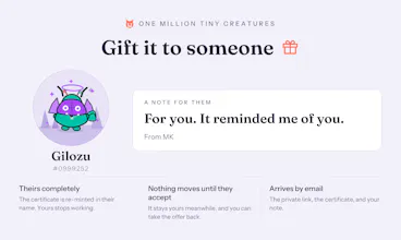 One Million Tiny Creatures (1MTC) gallery image