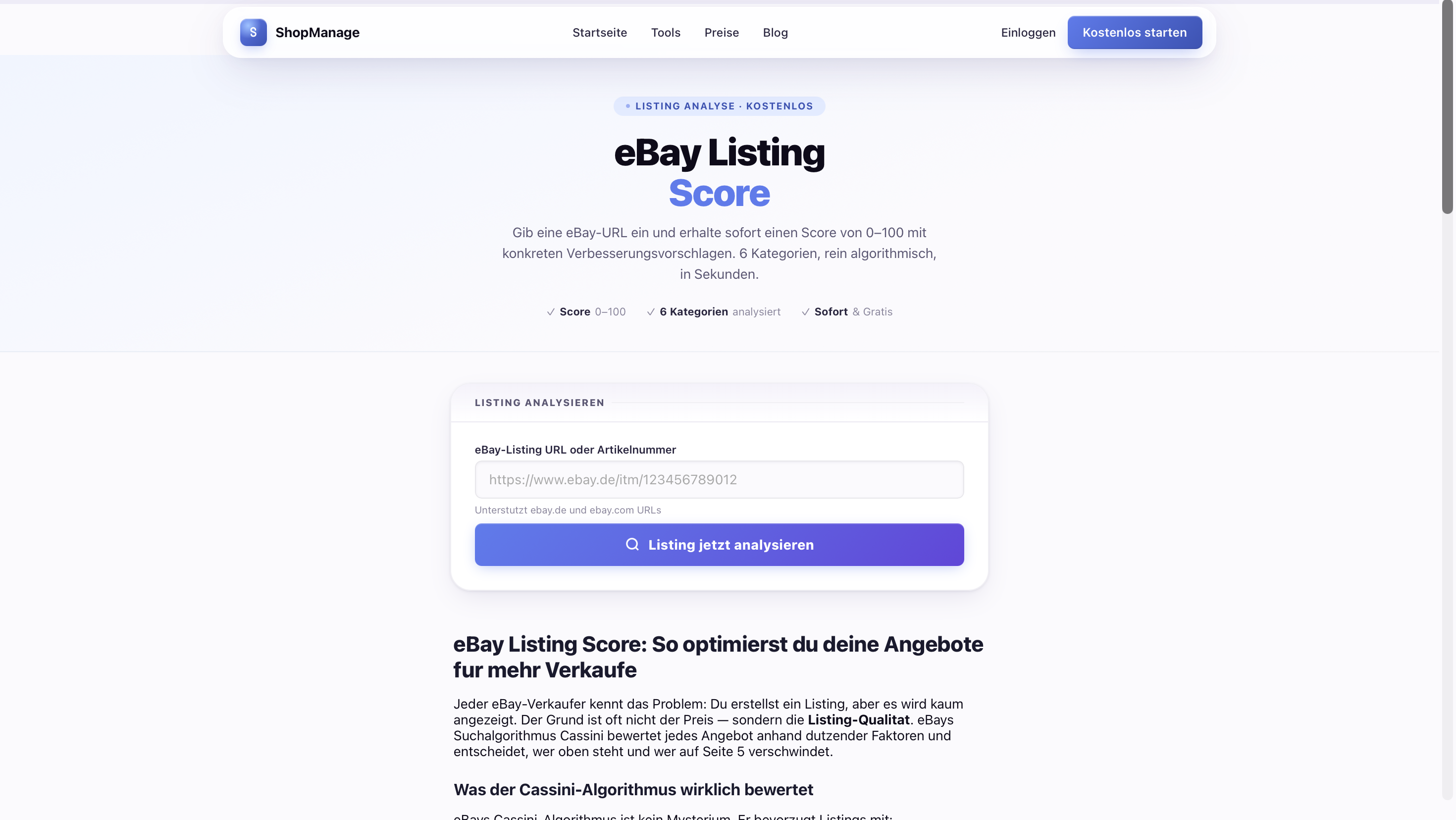 ShopManage Listing Score              gallery image