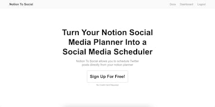 Notion To Social gallery image