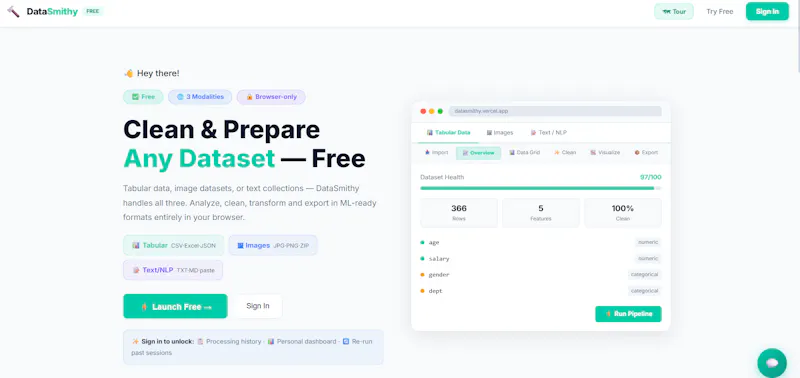 DataSmithy - Data Engineering Platform  screenshot 1