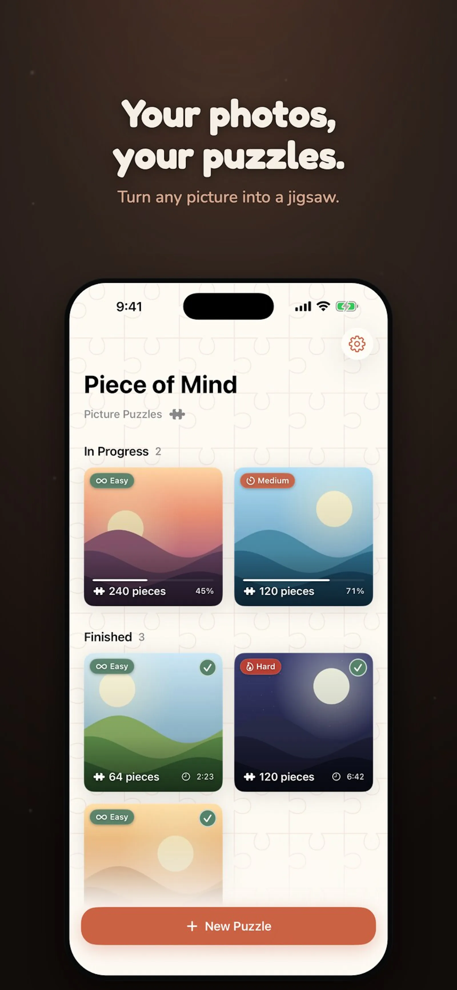 Piece of Mind: Picture Puzzles screenshot 1