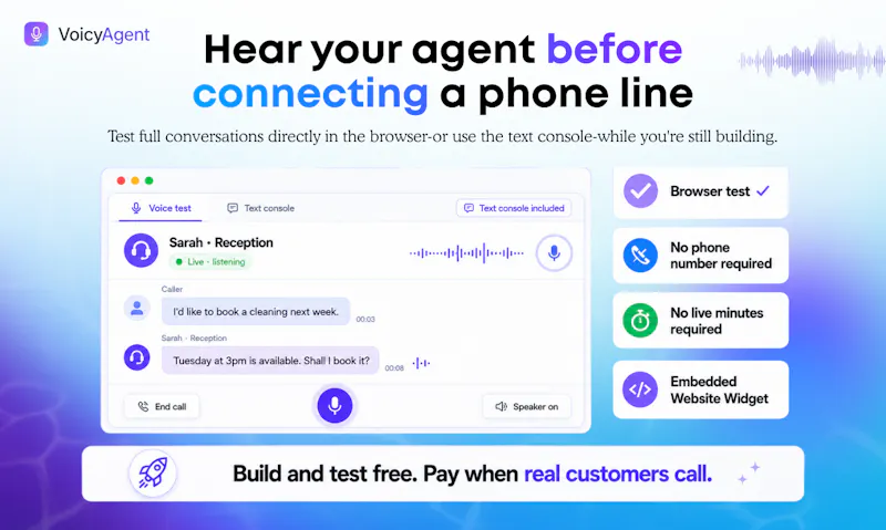 VoicyAgent - Build voice agents by chat screenshot 4