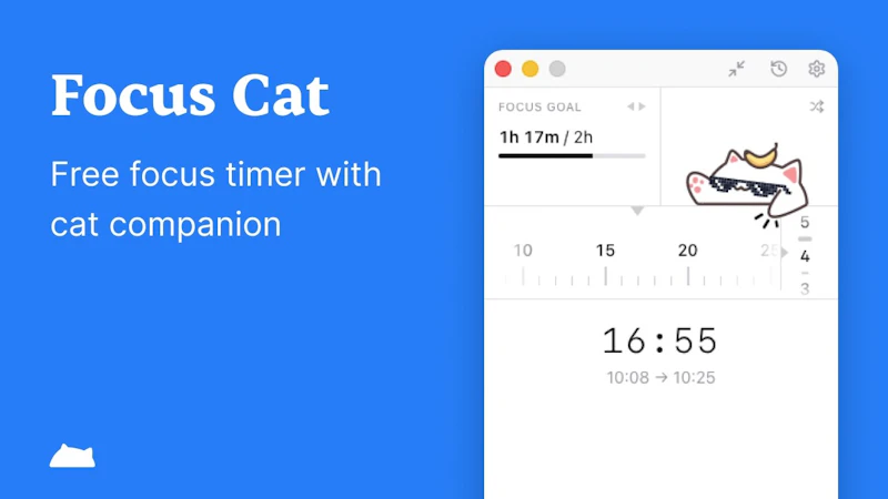 FocusCat: Focus Timer with a Cat :) screenshot 1 (video preview)
